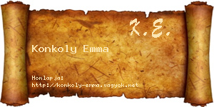 Konkoly Emma névjegykártya